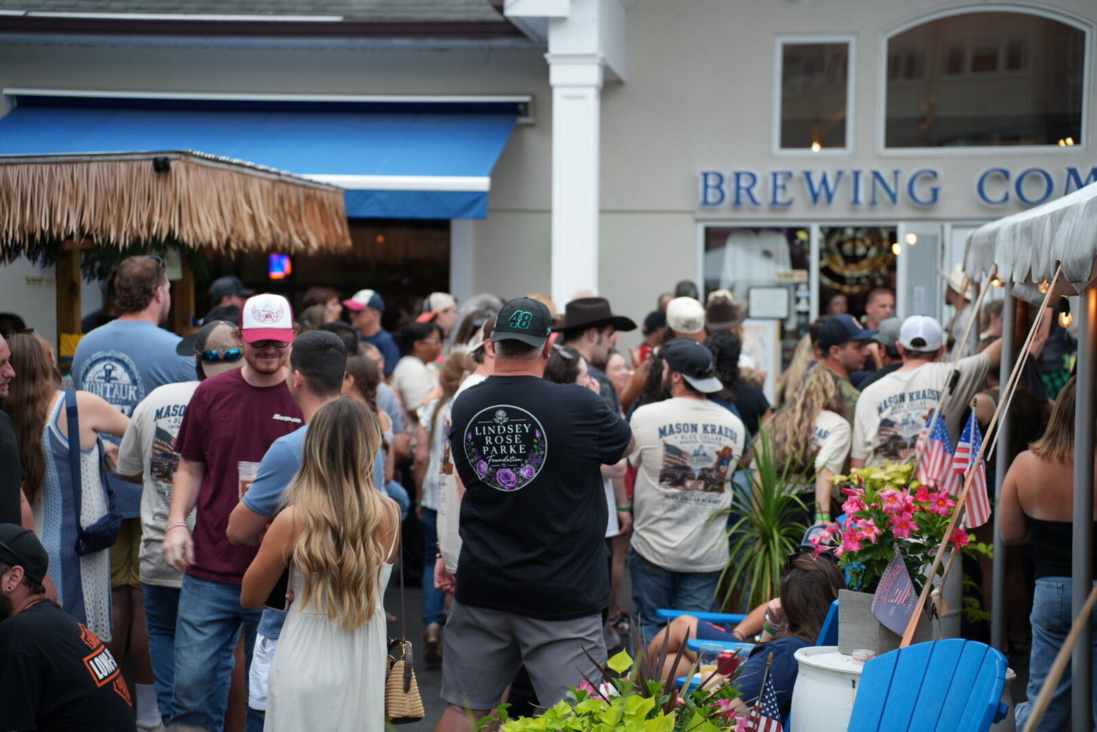 A crowd photo from the August fundraiser